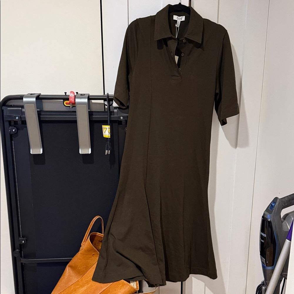 COS Olive Green Polo Dress